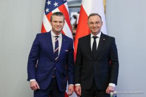 [VIDEO] Pałac Prezydencki. Spotkanie z Szefem Pentagonu